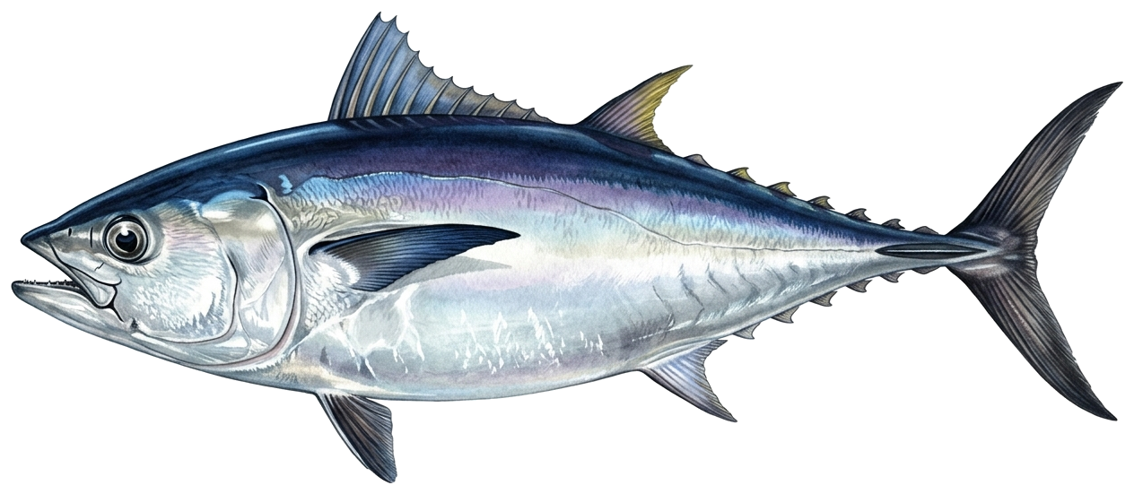 Blackfin tuna illustration
