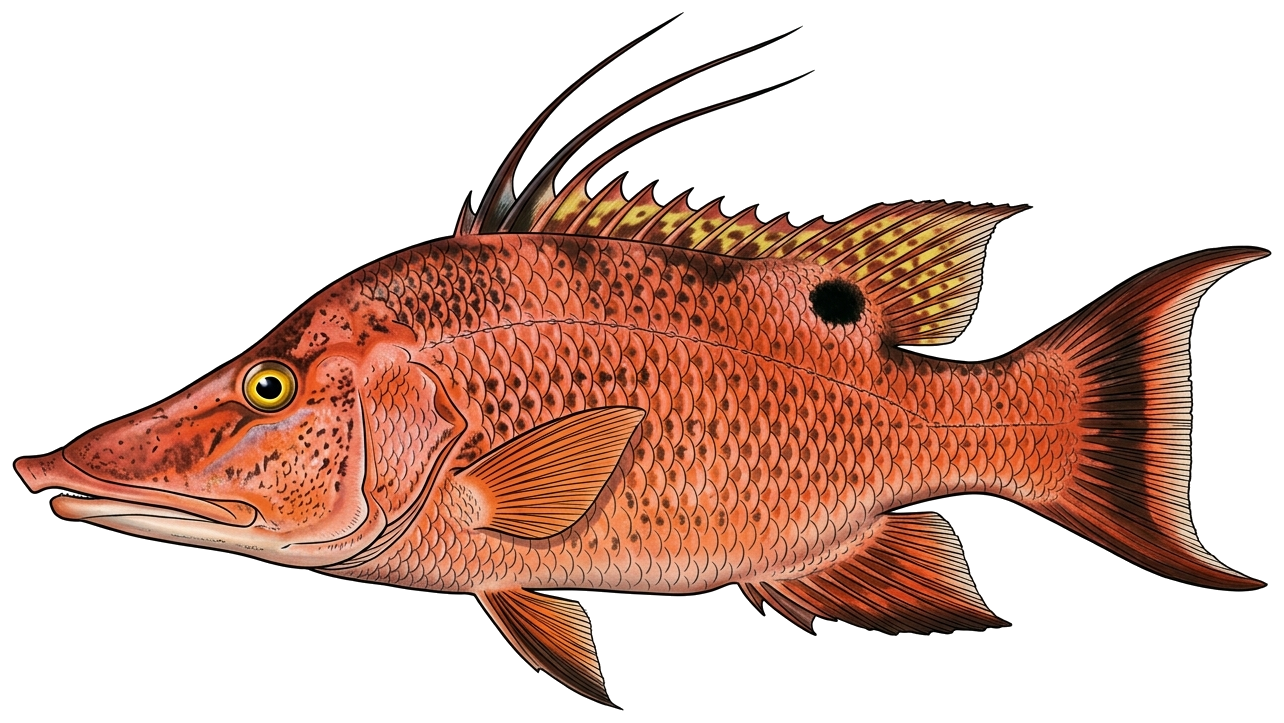 Hogfish illustration