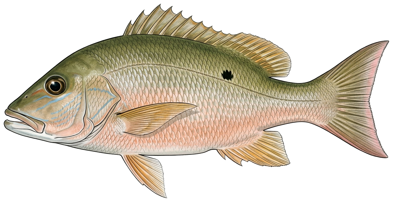 Mutton snapper illustration