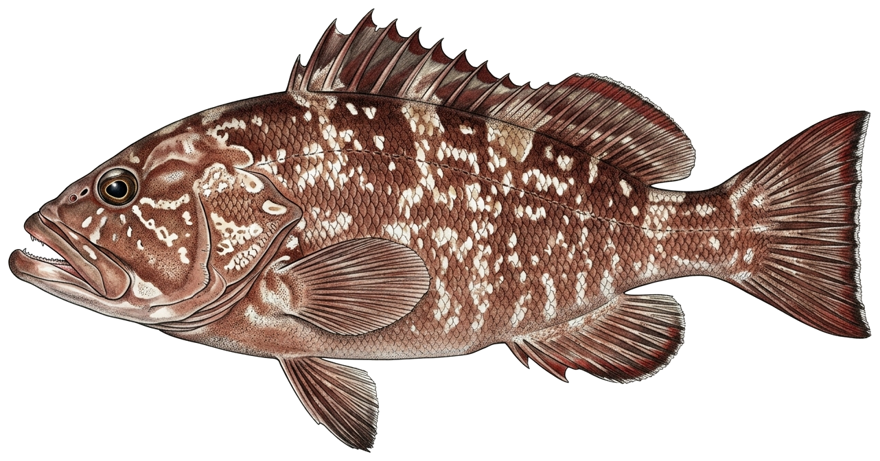 Red grouper illustration