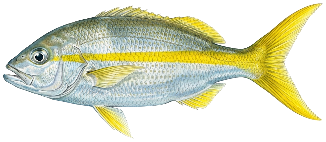 Yellowtail snapper illustration