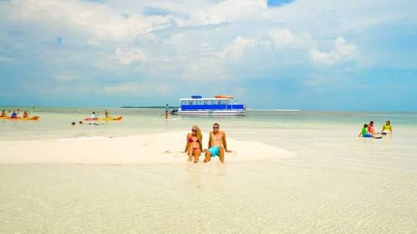 Key West shallow clear water sandbar adventure